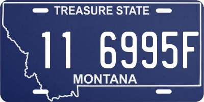 MT license plate 116995F