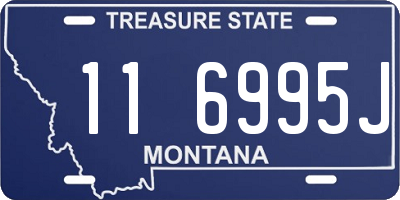MT license plate 116995J