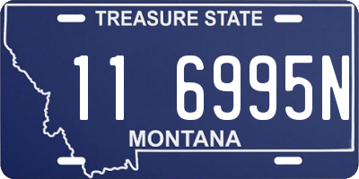 MT license plate 116995N