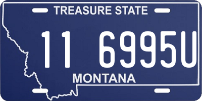 MT license plate 116995U