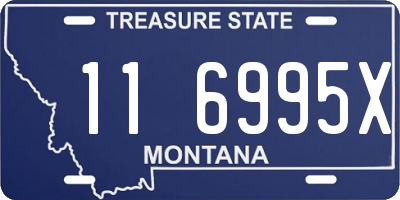 MT license plate 116995X