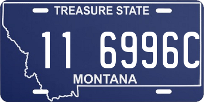 MT license plate 116996C