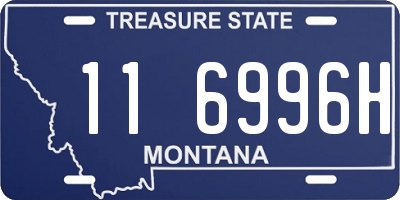 MT license plate 116996H