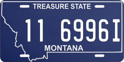 MT license plate 116996I