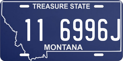 MT license plate 116996J