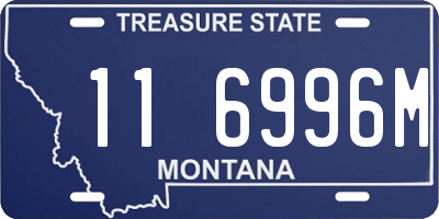 MT license plate 116996M
