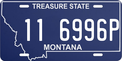 MT license plate 116996P
