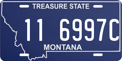MT license plate 116997C