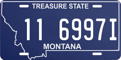 MT license plate 116997I