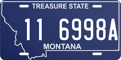 MT license plate 116998A
