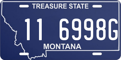 MT license plate 116998G