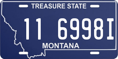 MT license plate 116998I