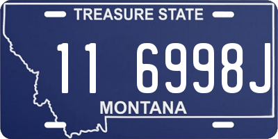 MT license plate 116998J