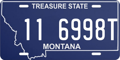 MT license plate 116998T