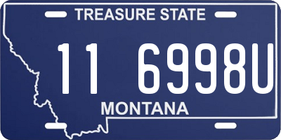 MT license plate 116998U