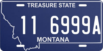 MT license plate 116999A