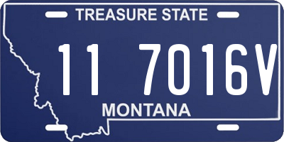 MT license plate 117016V