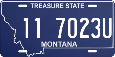 MT license plate 117023U