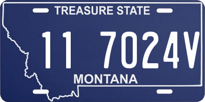 MT license plate 117024V