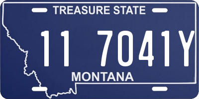 MT license plate 117041Y