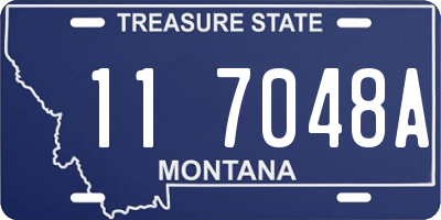 MT license plate 117048A