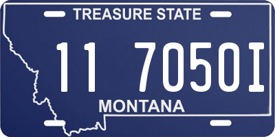 MT license plate 117050I