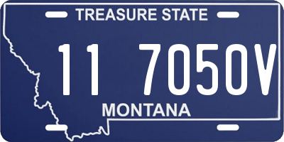 MT license plate 117050V