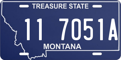 MT license plate 117051A