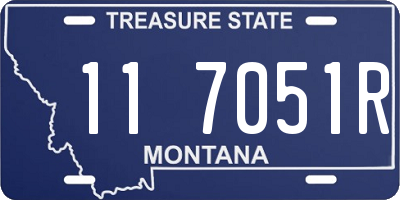 MT license plate 117051R