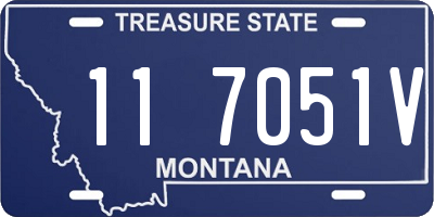 MT license plate 117051V