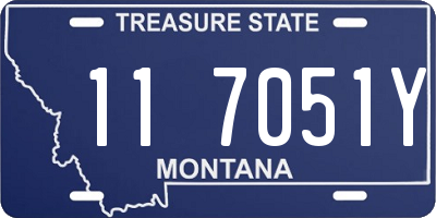 MT license plate 117051Y