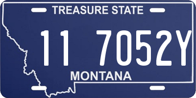 MT license plate 117052Y