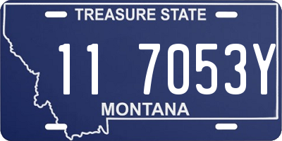 MT license plate 117053Y