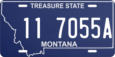 MT license plate 117055A