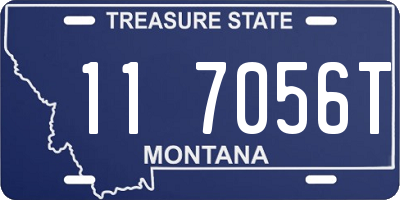 MT license plate 117056T