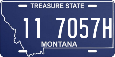 MT license plate 117057H