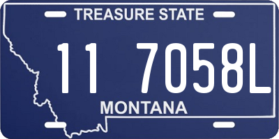 MT license plate 117058L