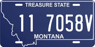 MT license plate 117058V