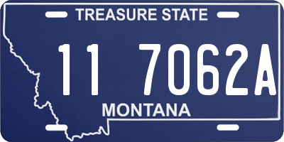MT license plate 117062A