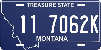 MT license plate 117062K