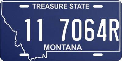 MT license plate 117064R