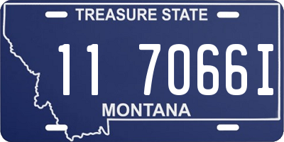 MT license plate 117066I