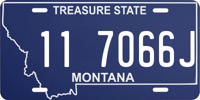 MT license plate 117066J