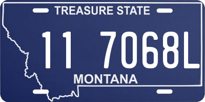 MT license plate 117068L