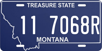 MT license plate 117068R