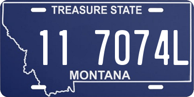 MT license plate 117074L