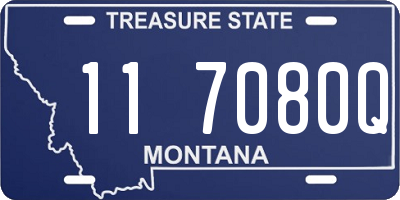 MT license plate 117080Q
