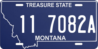 MT license plate 117082A