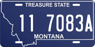 MT license plate 117083A
