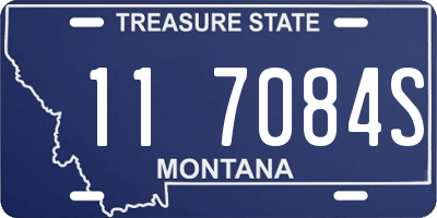 MT license plate 117084S